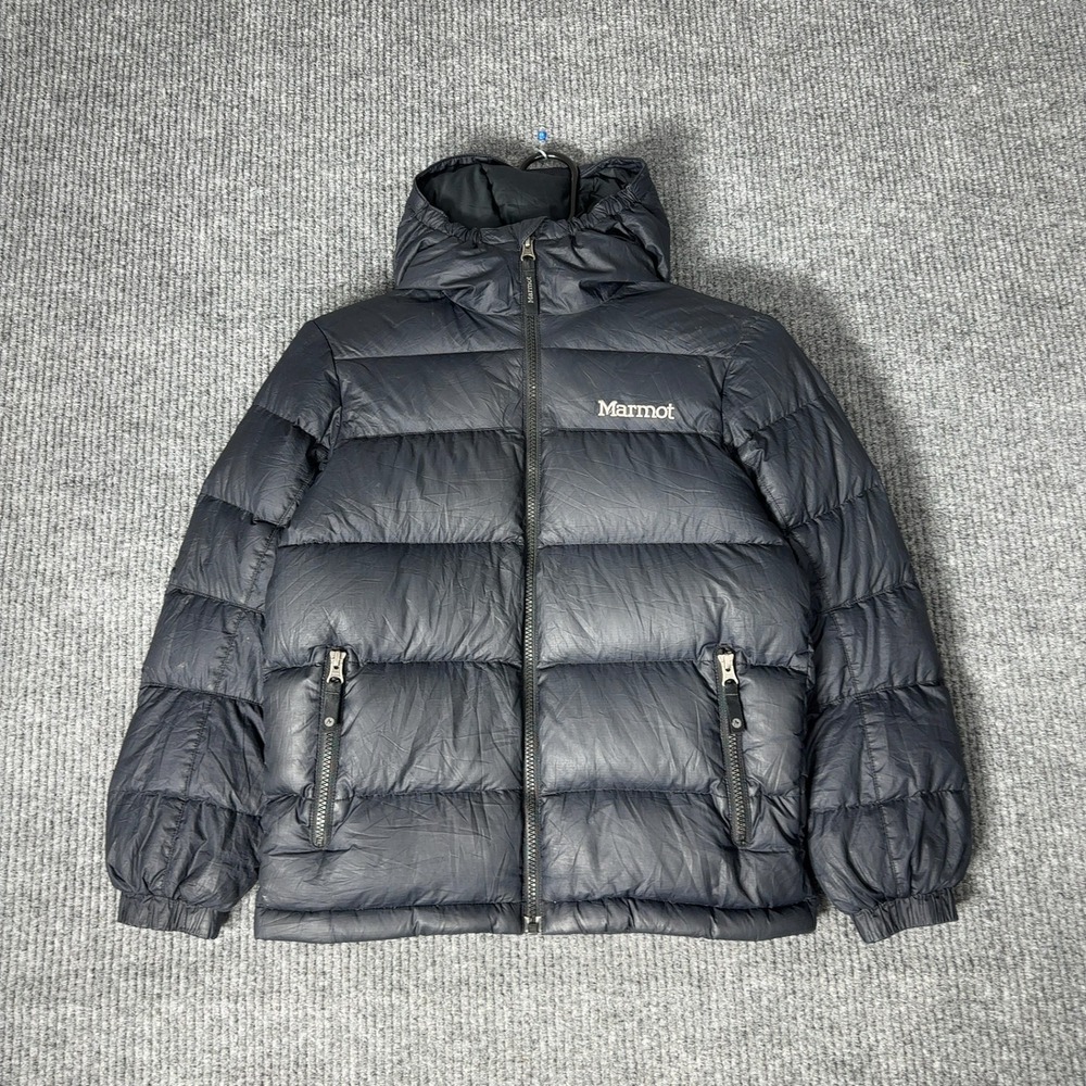 Marmot Kids Black Puffer Jacket with Hood